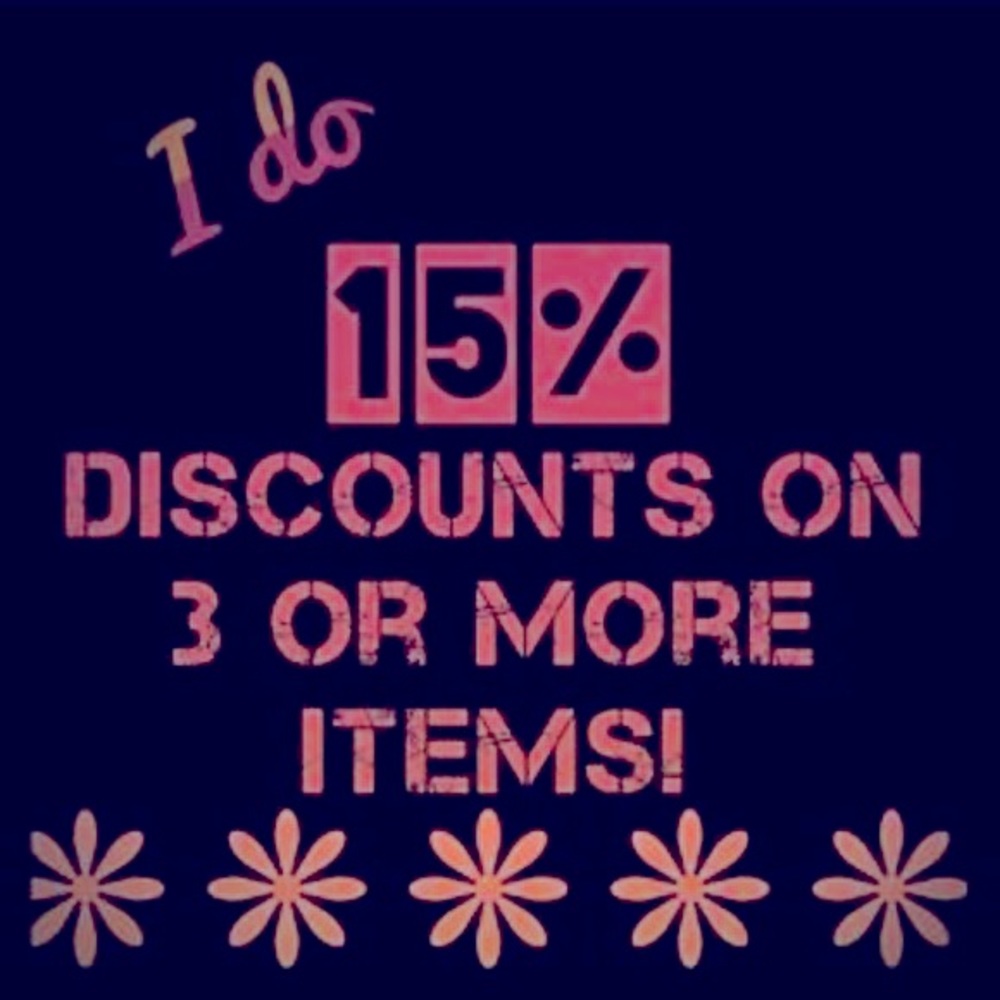 But any 3 items for 15% off